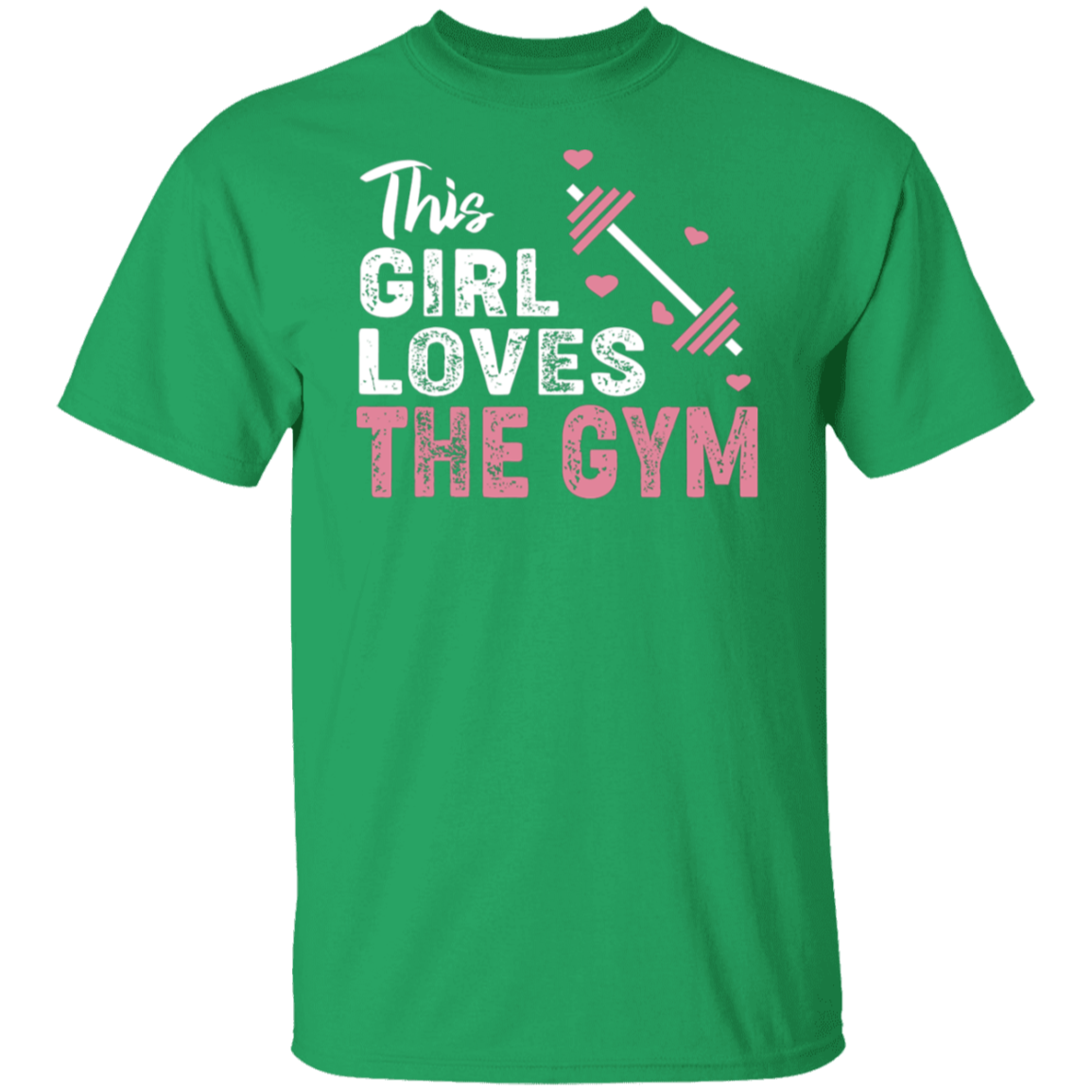 "This Girl Loves The Gym" T-Shirt – Perfect for Fitness Enthusiasts & Weight Lifters!