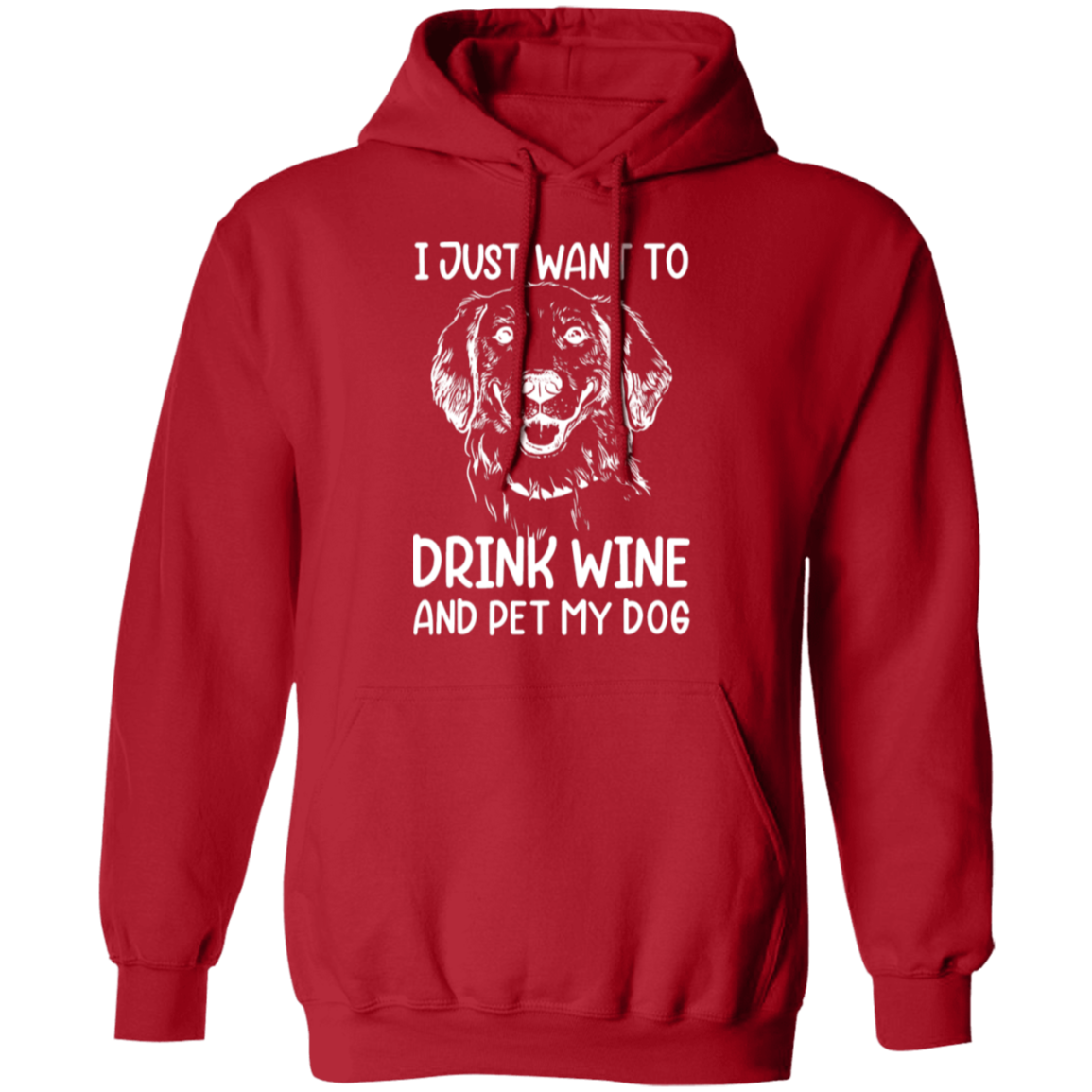 "Wine, Wag, and Unwind": Cozy Dog Lover’s Hoodie