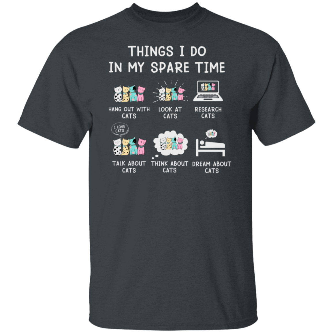 "Cat Lovers' Checklist" T-Shirt – Purrfect Attire for Your Feline Obsession!