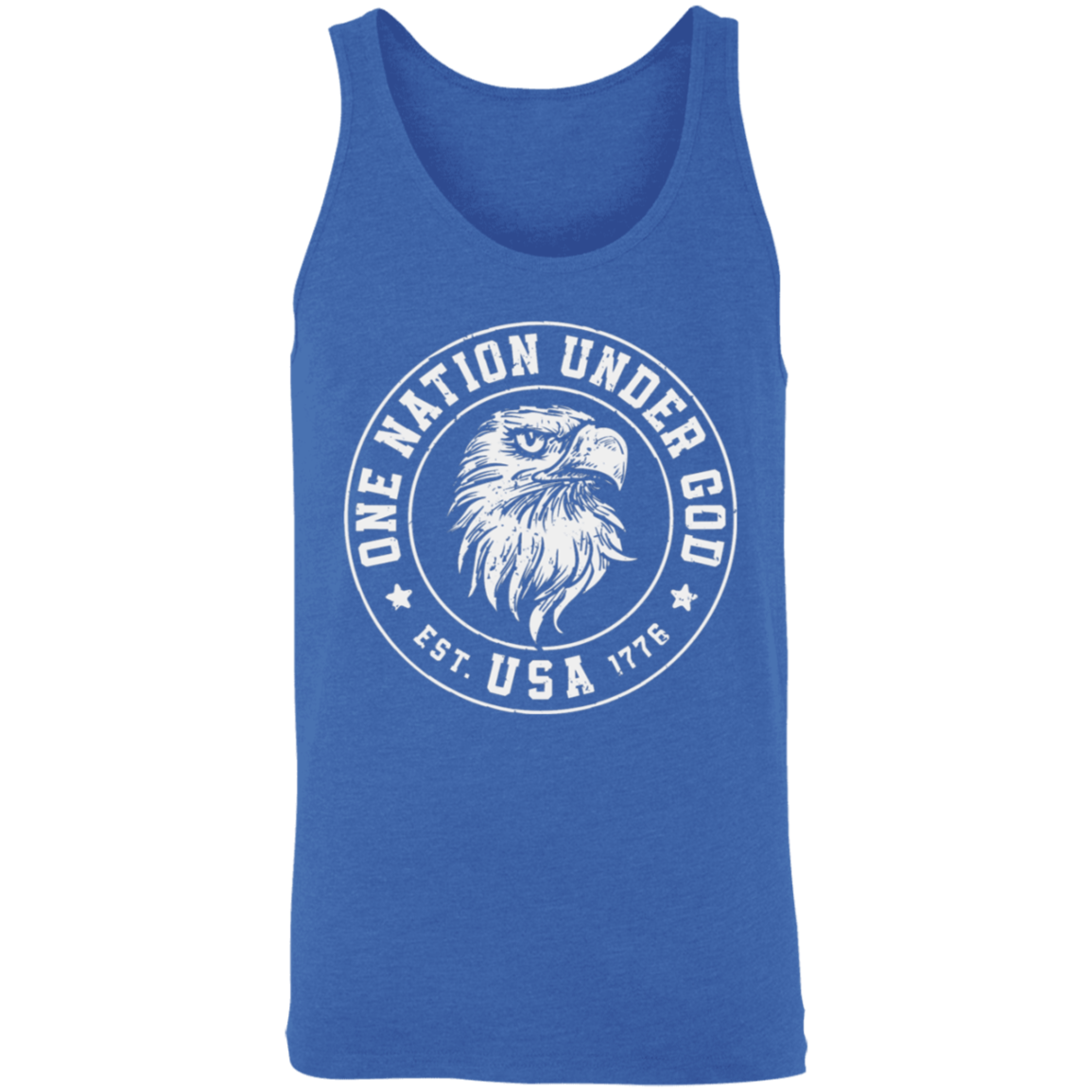 "One Nation Under God: USA Est. 1776" Patriotic Eagle Tank Top