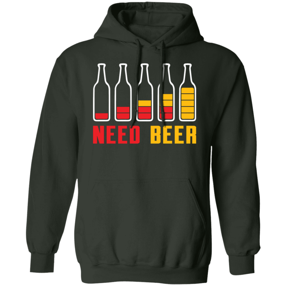 "Need Beer" Hoodie – Ideal for Beer Lovers, Happy Hour, and Alcohol Enthusiasts!