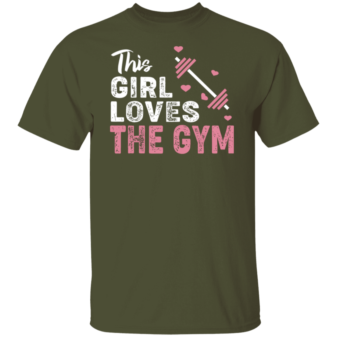 "This Girl Loves The Gym" T-Shirt – Perfect for Fitness Enthusiasts & Weight Lifters!