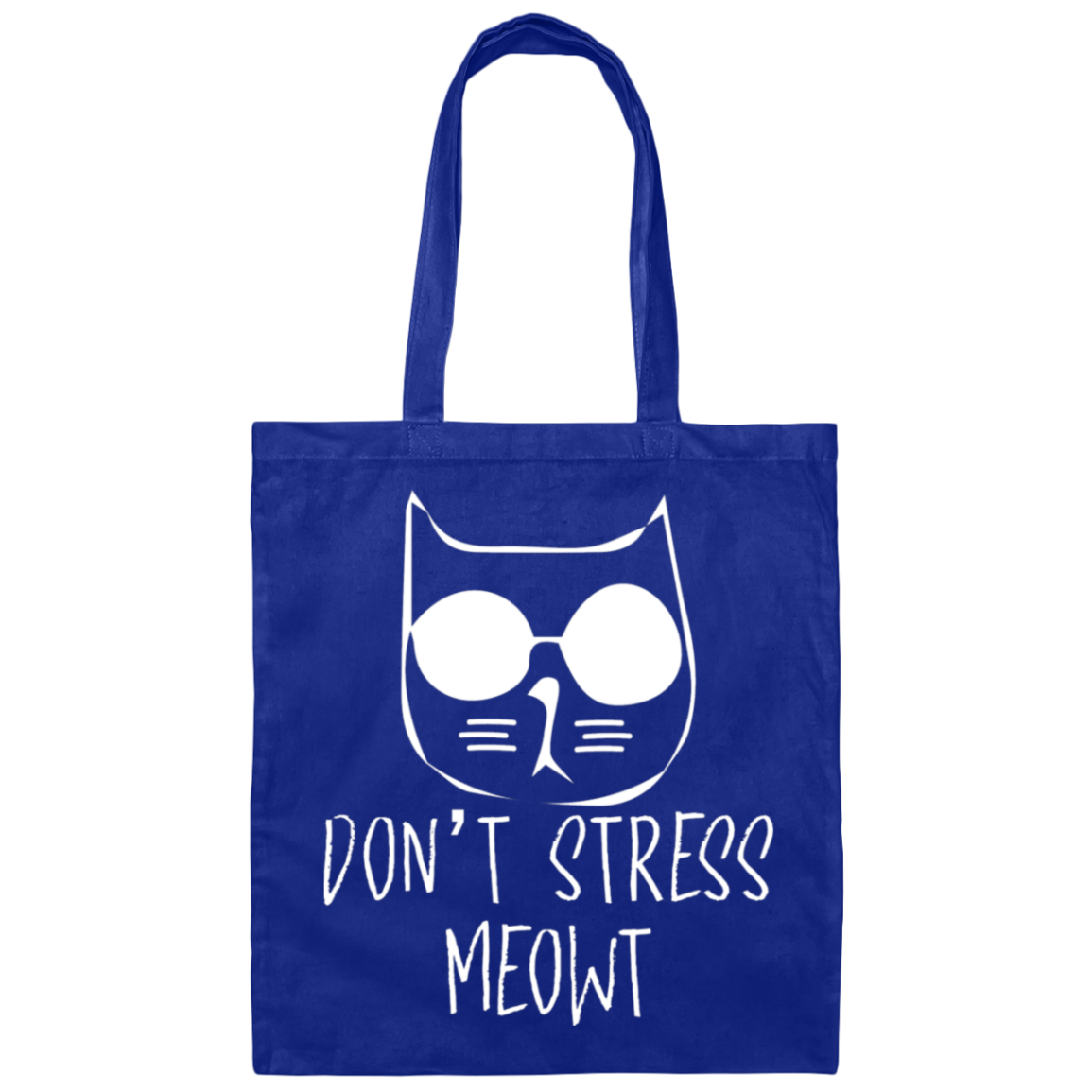 "Don't Stress Meowt" Cool Cat Tote Bag – Perfect for Cat Lovers, Cat Owners, & Cat Ladies!