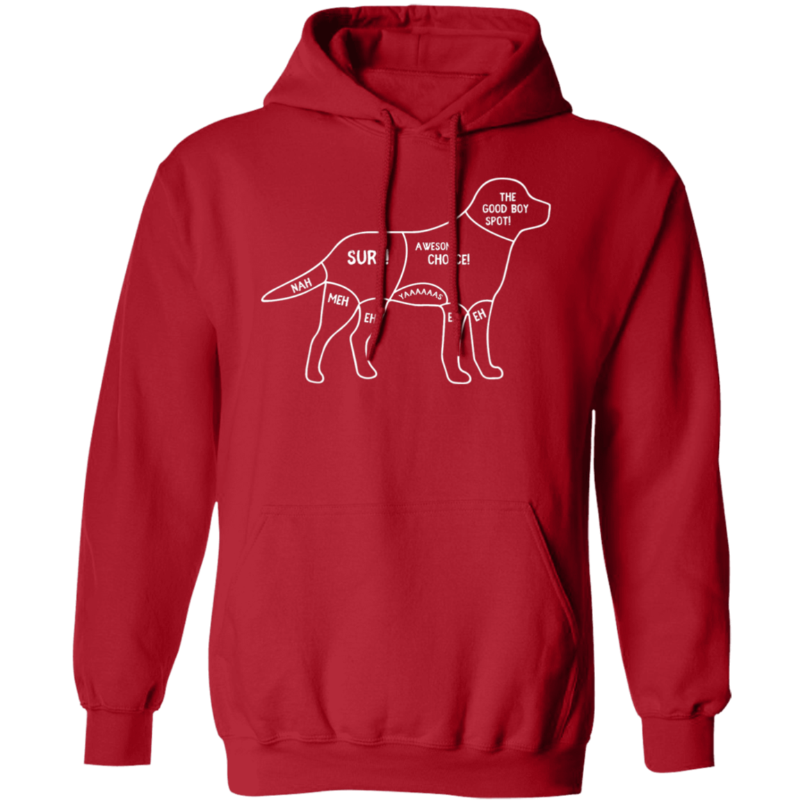 "Dog's Petting Guide" Hoodie: Stay Cozy, Pet Happily!