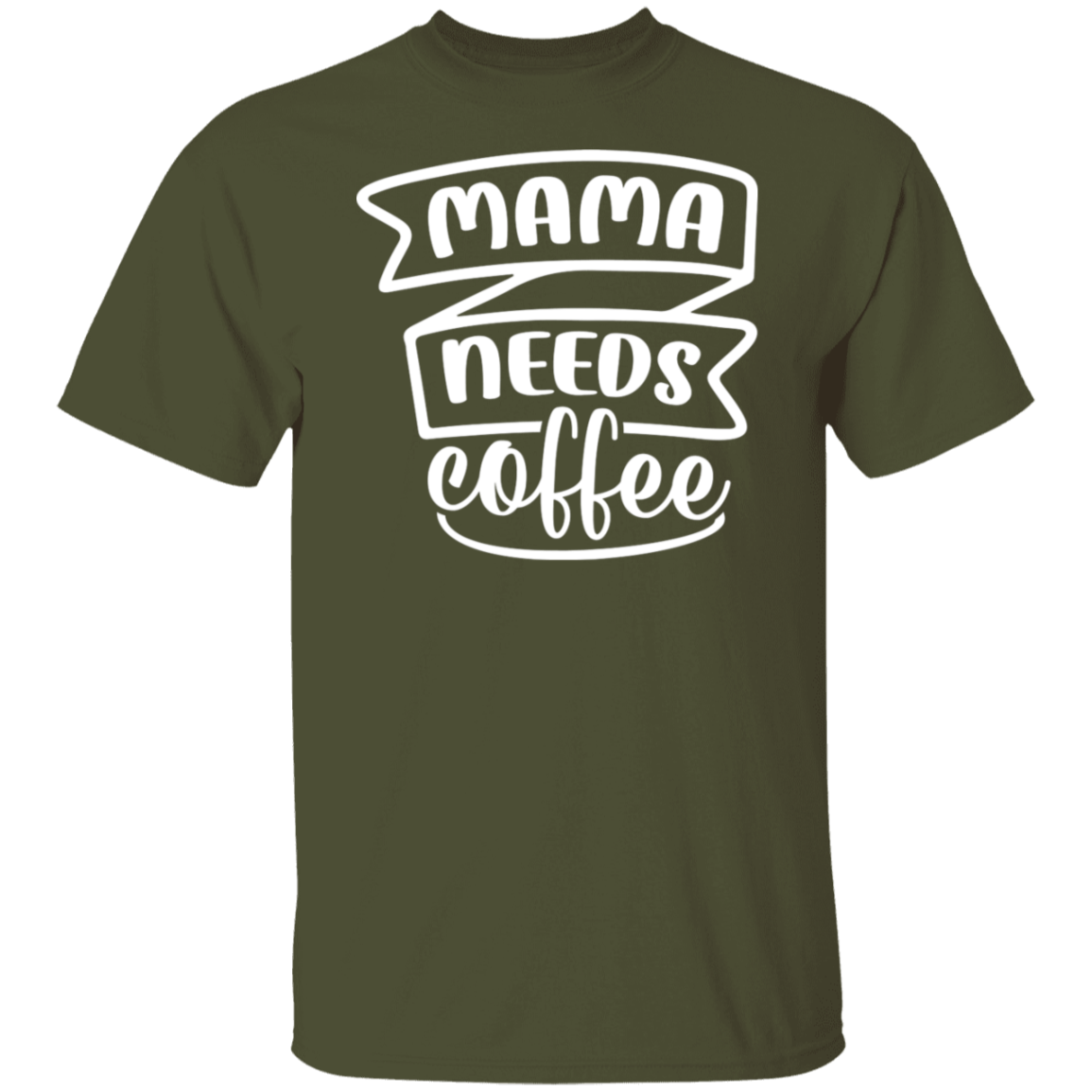 Chic "Mama Needs Coffee" T-Shirt - Perfect for Coffee-Loving Moms!