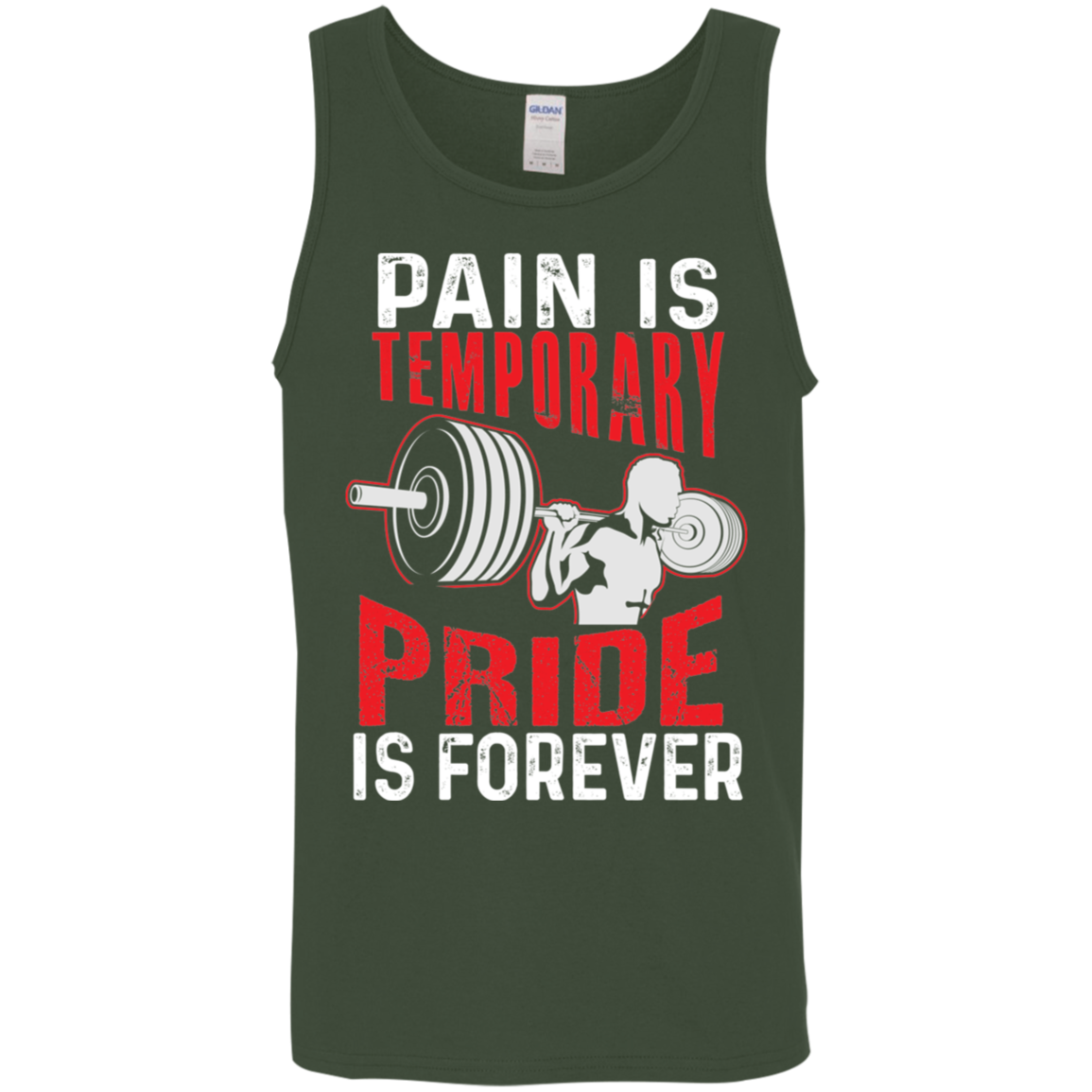 "Pain Is Temporary. Pride Is Forever." Tank Top – Motivational Fitness Tank for Weight Lifters!