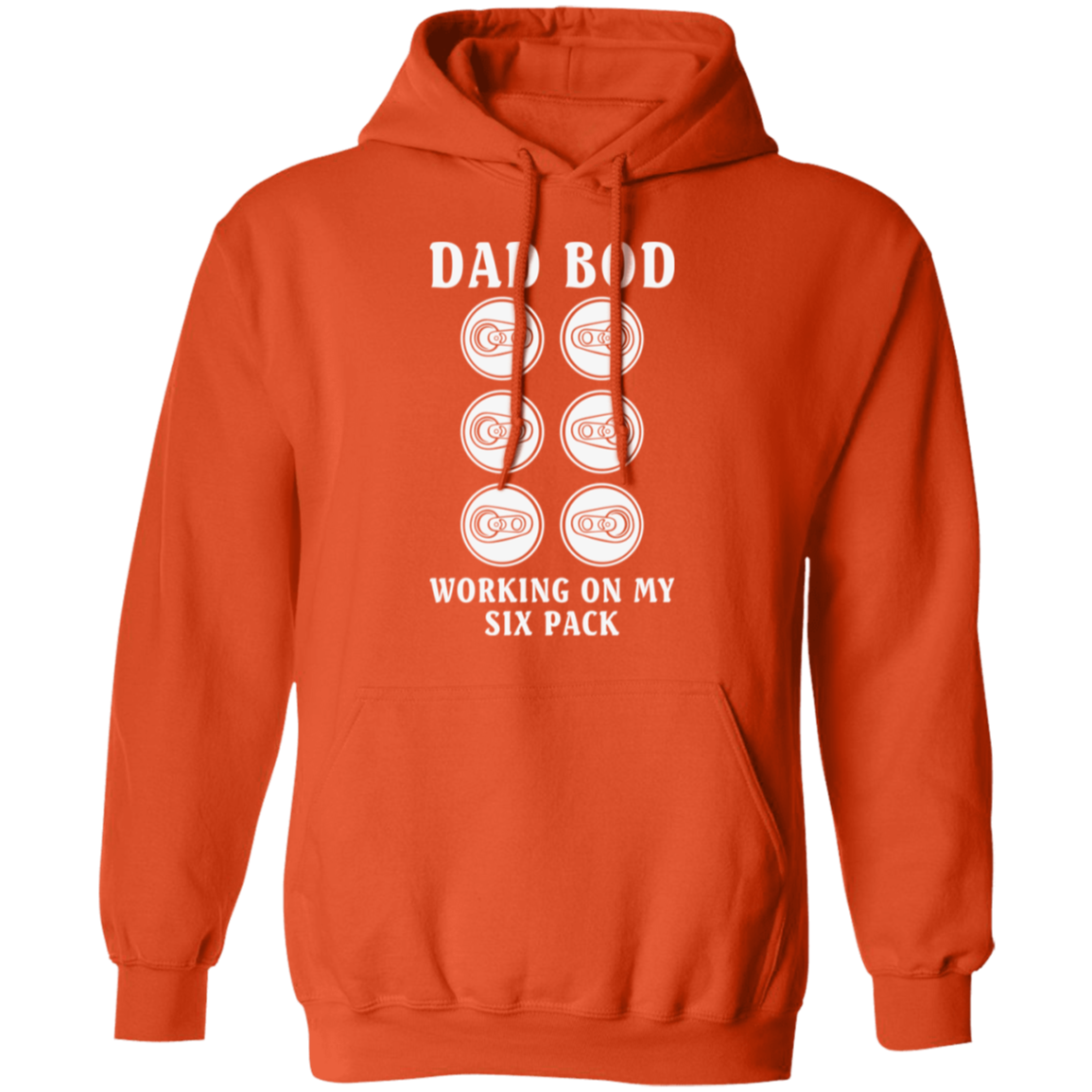 "Dad Bod: Working On My Six Pack" Hoodie – Ideal for Beer, Wine, and Cocktail Enthusiasts!