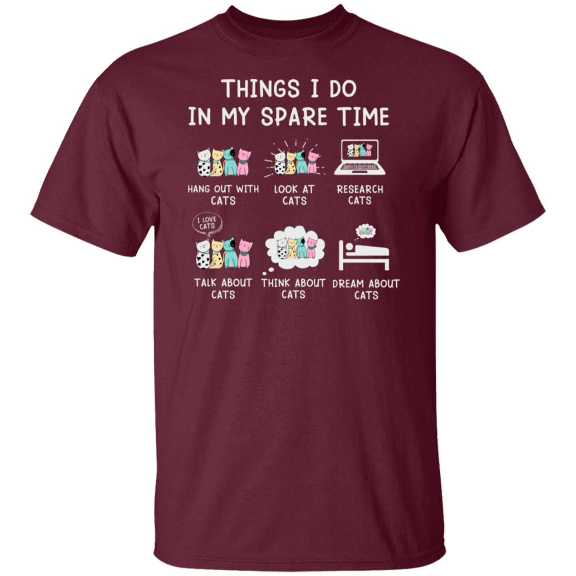 "Cat Lovers' Checklist" T-Shirt – Purrfect Attire for Your Feline Obsession!