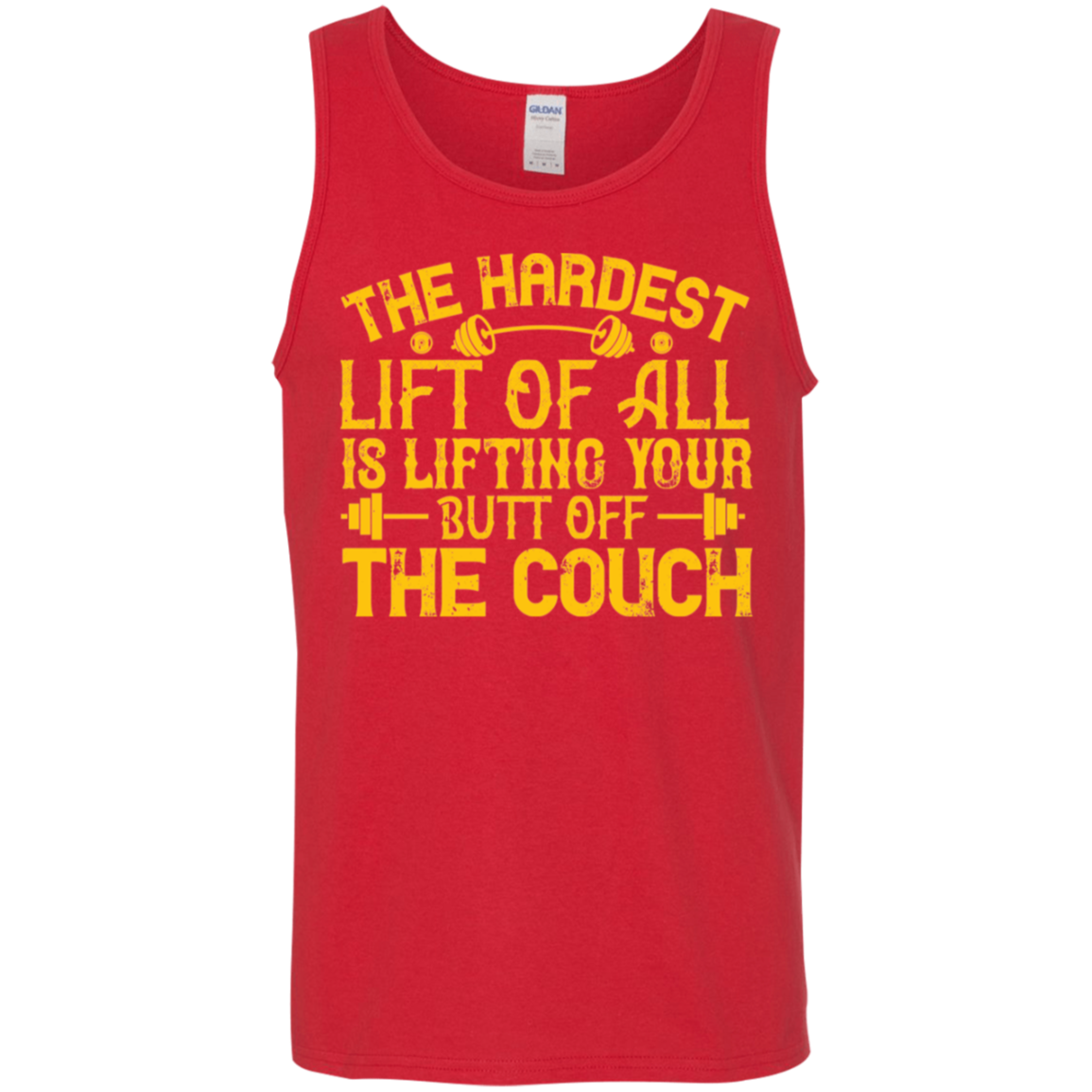 “The Hardest Lift" Tank Top – Motivational Gym Wear for Fitness Enthusiasts!