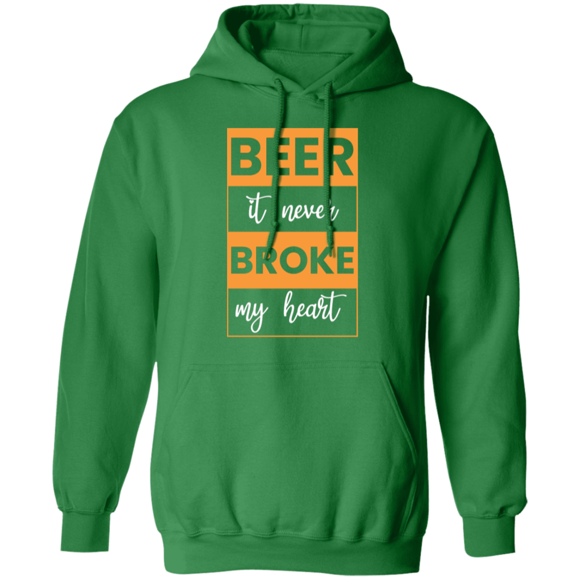 "Beer: It Never Broke My Heart" – Cozy Beer Lover Hoodie