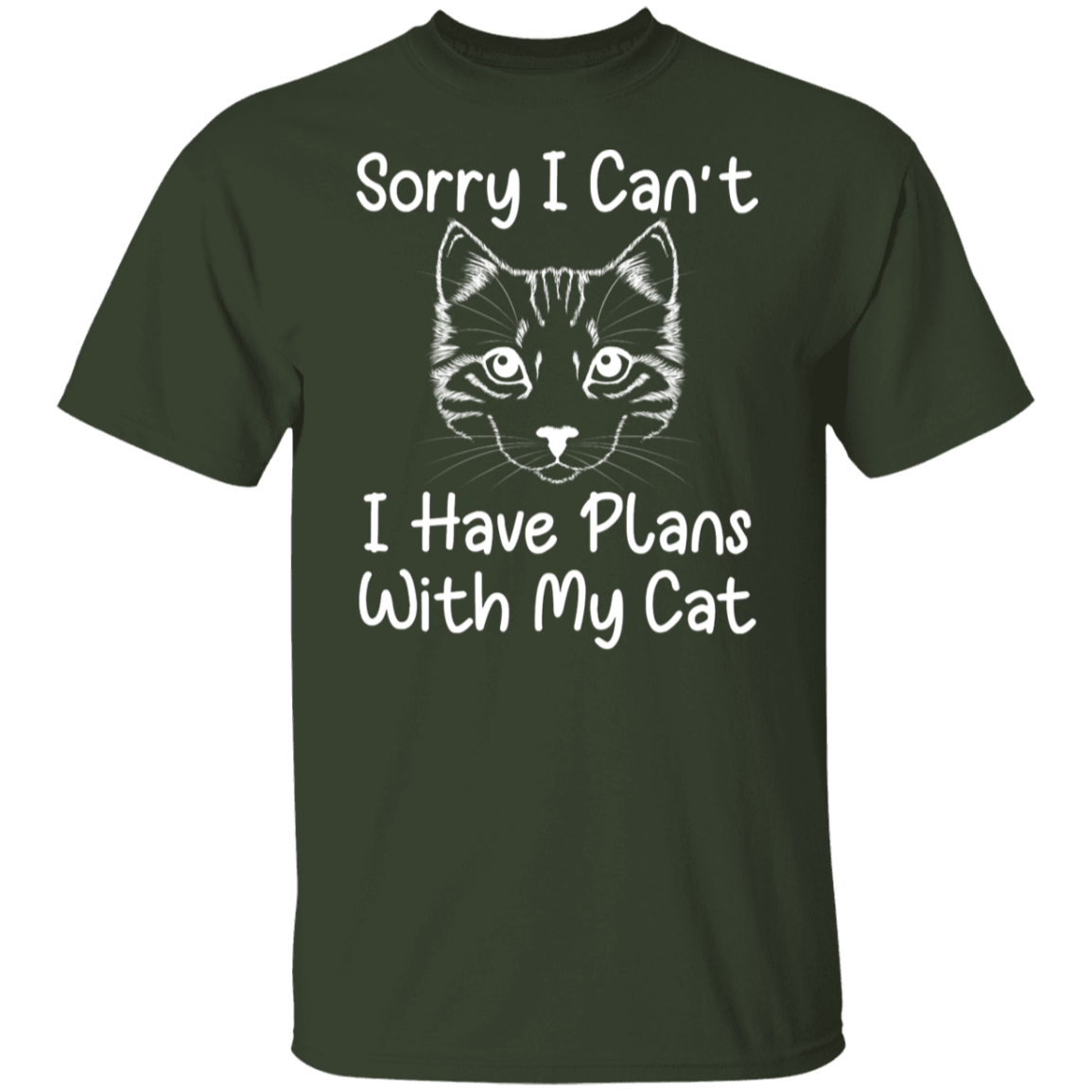 "Plans With My Cat" Funny Cat Lover T-Shirt