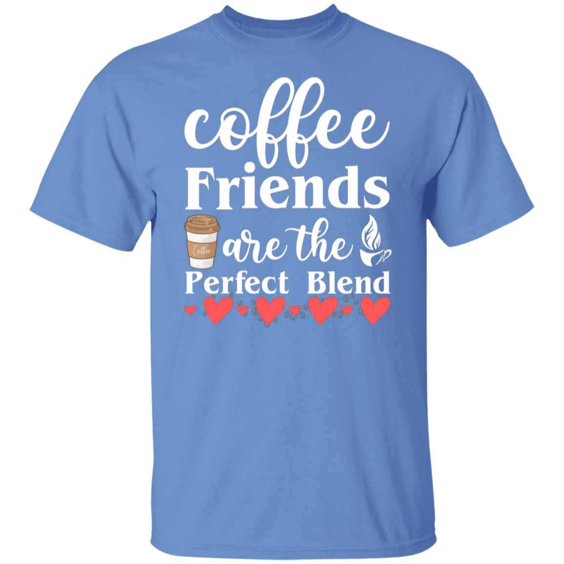 Perfect Blend Coffee Friends T-Shirt - Celebrate Friendship with Every Sip!