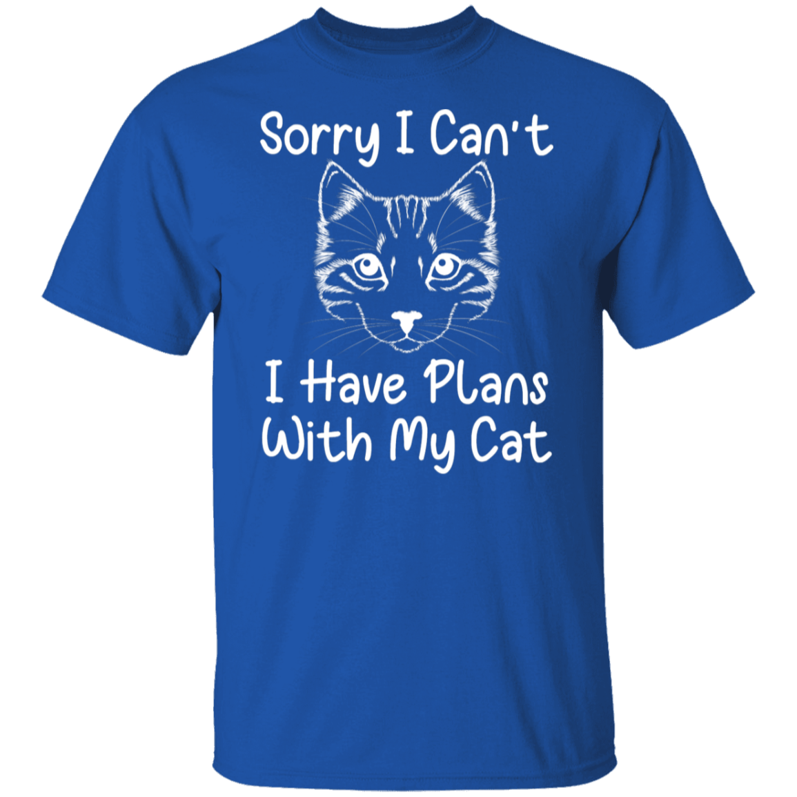 "Plans With My Cat" Funny Cat Lover T-Shirt