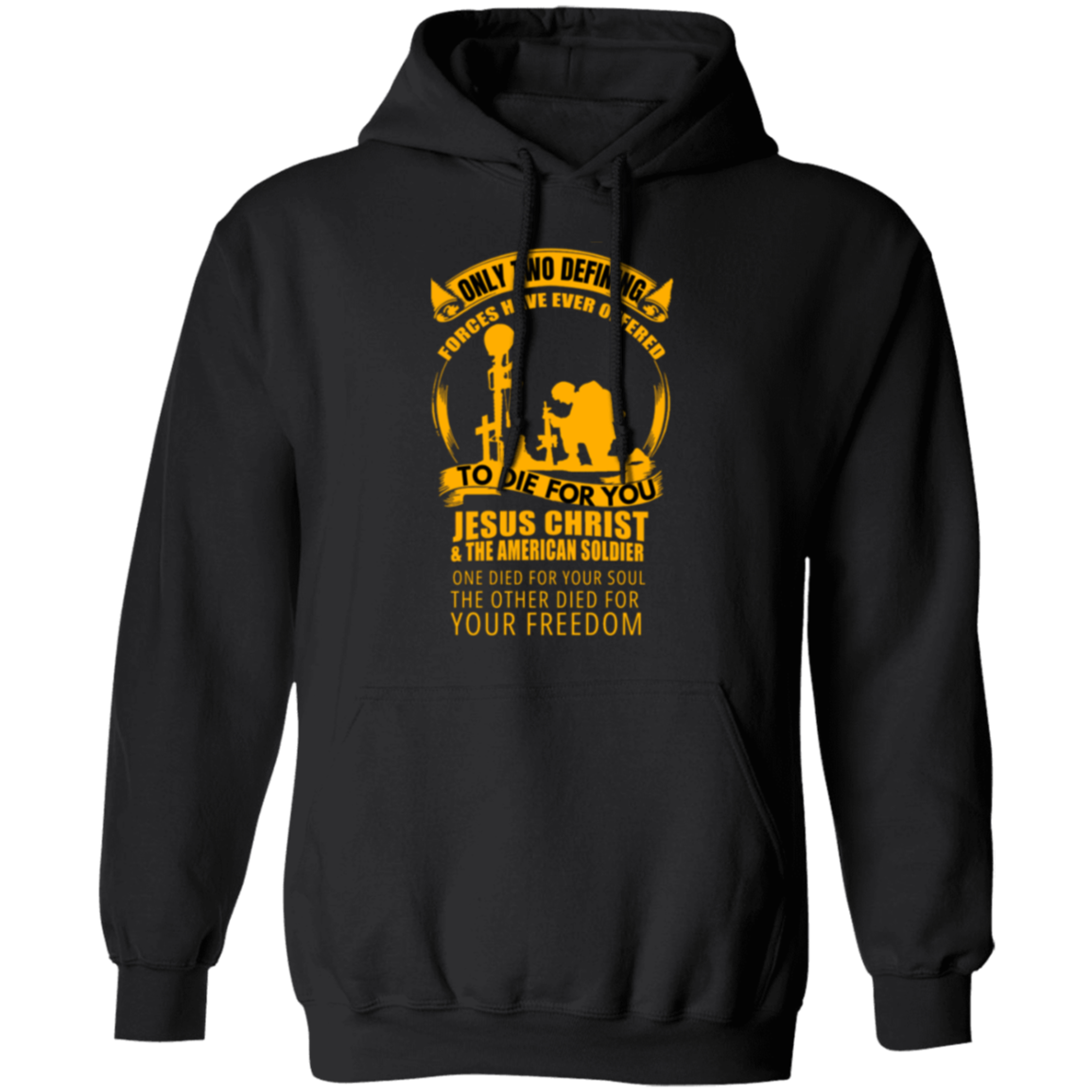 "Defenders of Faith & Freedom" Inspirational Patriotic Hoodie