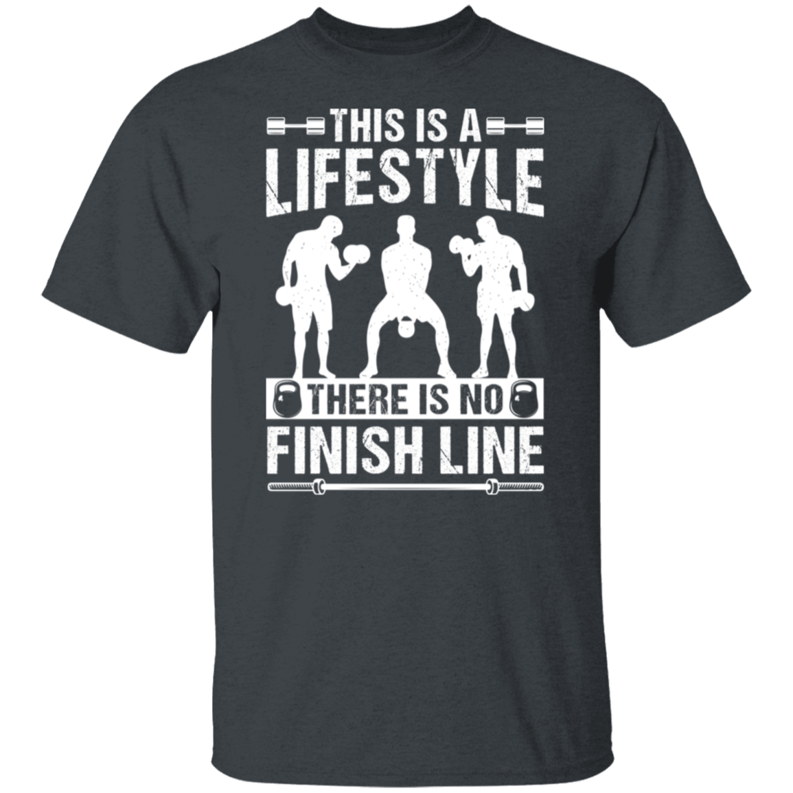 "No Finish Line" Fitness T-Shirt - Embrace the Gym Lifestyle!