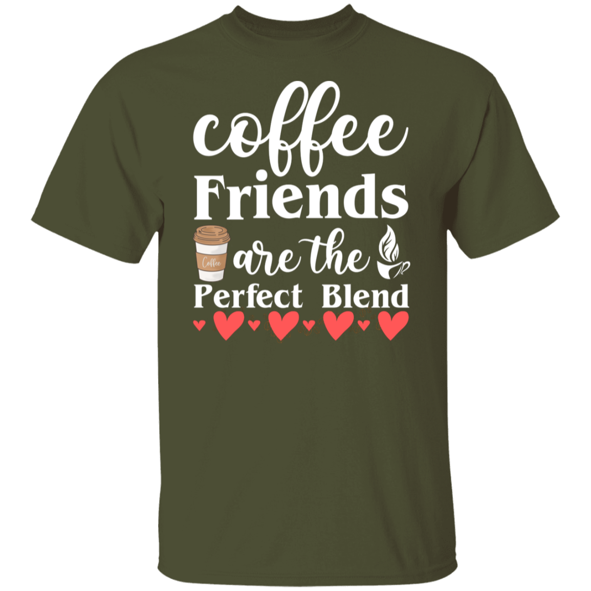 Perfect Blend Coffee Friends T-Shirt - Celebrate Friendship with Every Sip!