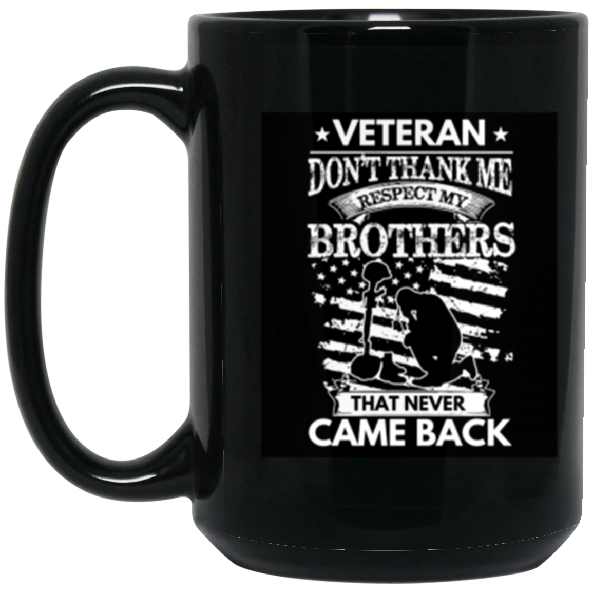 Veteran Respect & Honor Mug – Tribute to Our Fallen Heroes