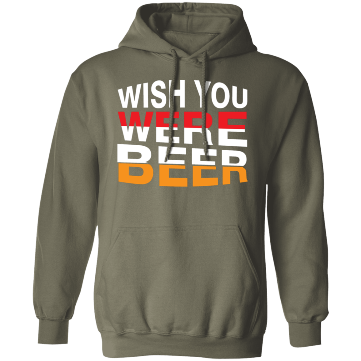 "Wish You Were Beer" Hoodie – Cozy & Comedic Wear for Beer Fans!