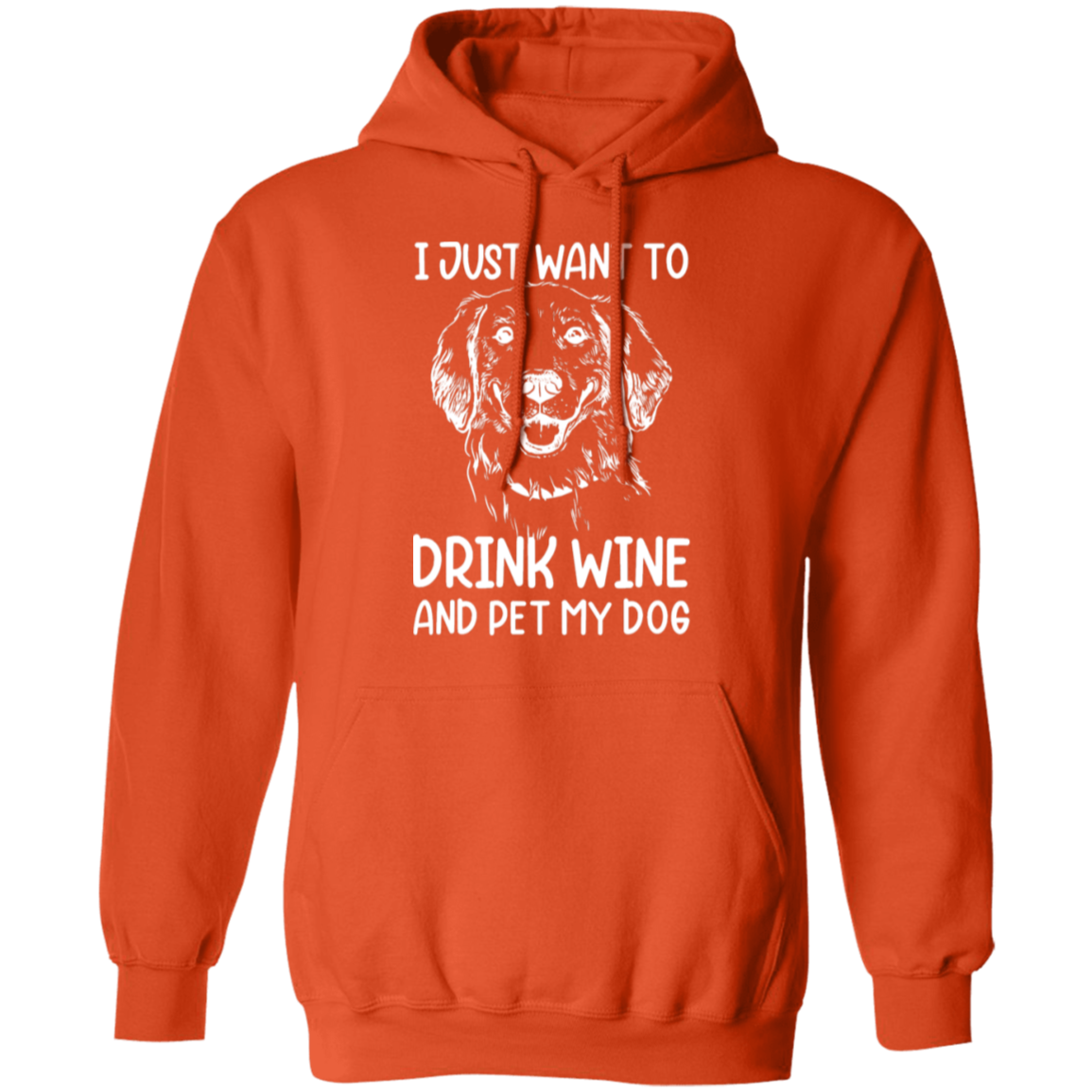 "Wine, Wag, and Unwind": Cozy Dog Lover’s Hoodie