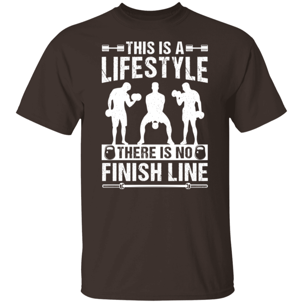 "No Finish Line" Fitness T-Shirt - Embrace the Gym Lifestyle!