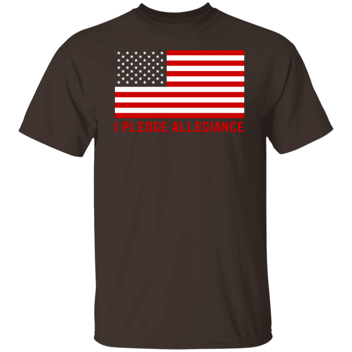 Pledge of Allegiance Patriotic T-Shirt - Proudly American Tee