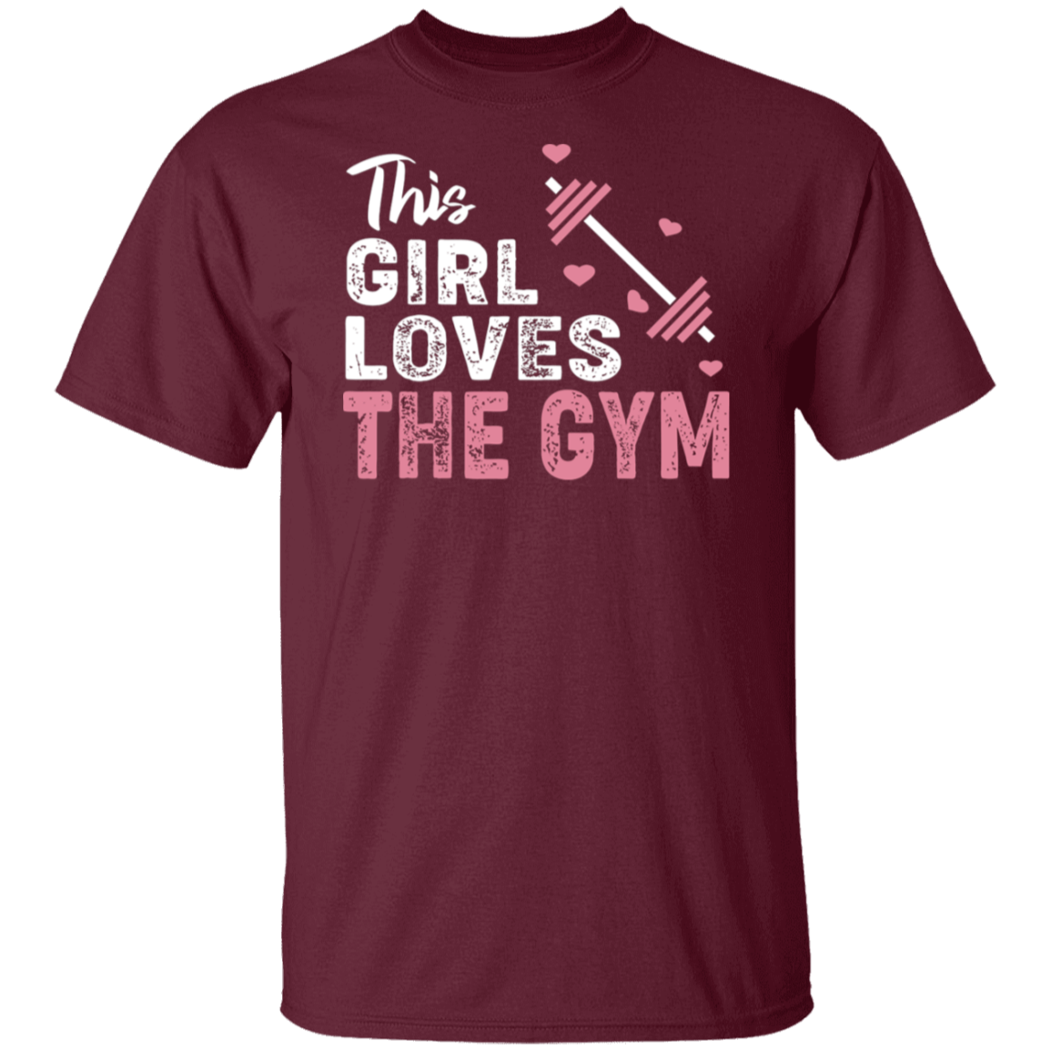 "This Girl Loves The Gym" T-Shirt – Perfect for Fitness Enthusiasts & Weight Lifters!