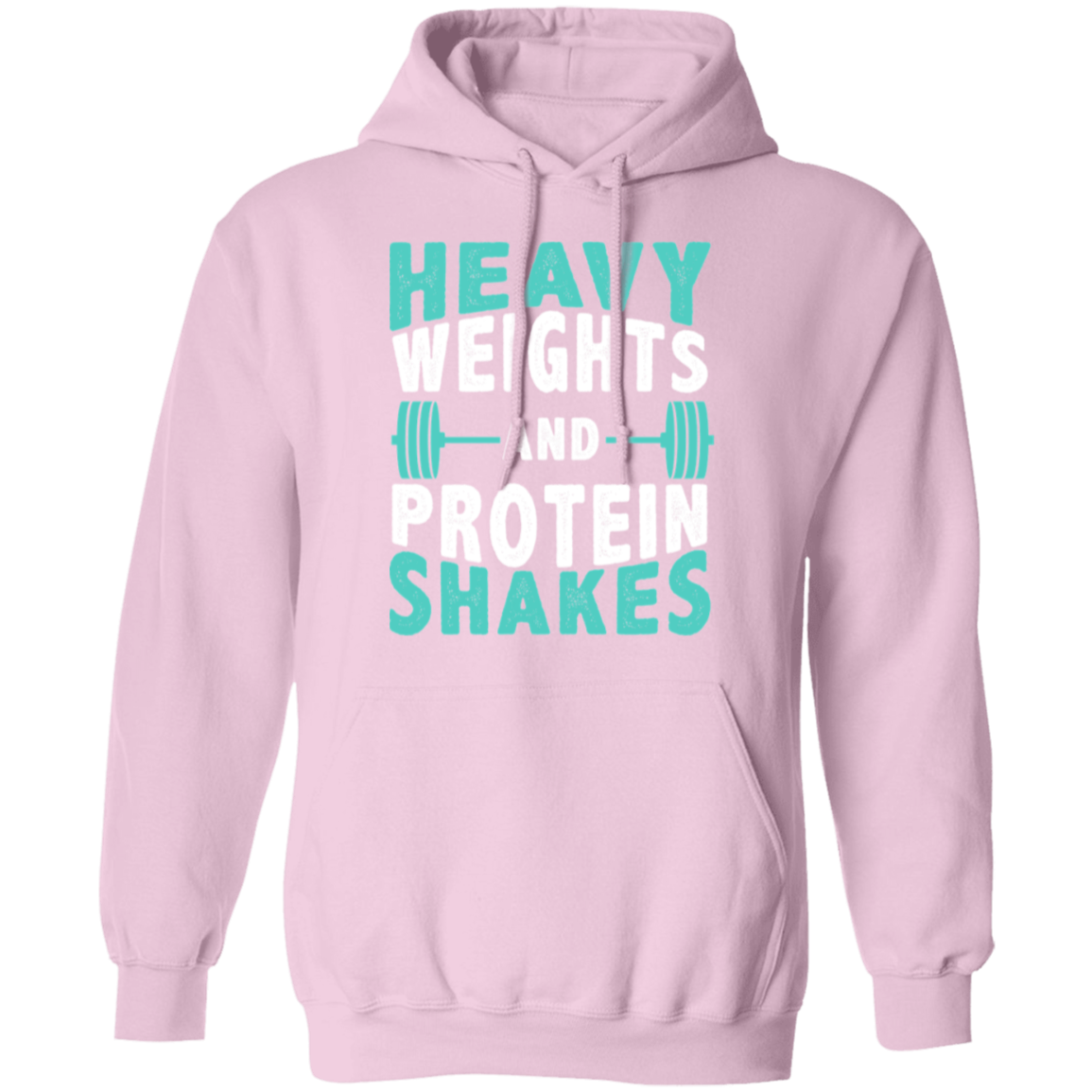 "Heavy Weights and Protein Shakes" Hoodie – Cozy and Motivational Gear for Fitness Enthusiasts!