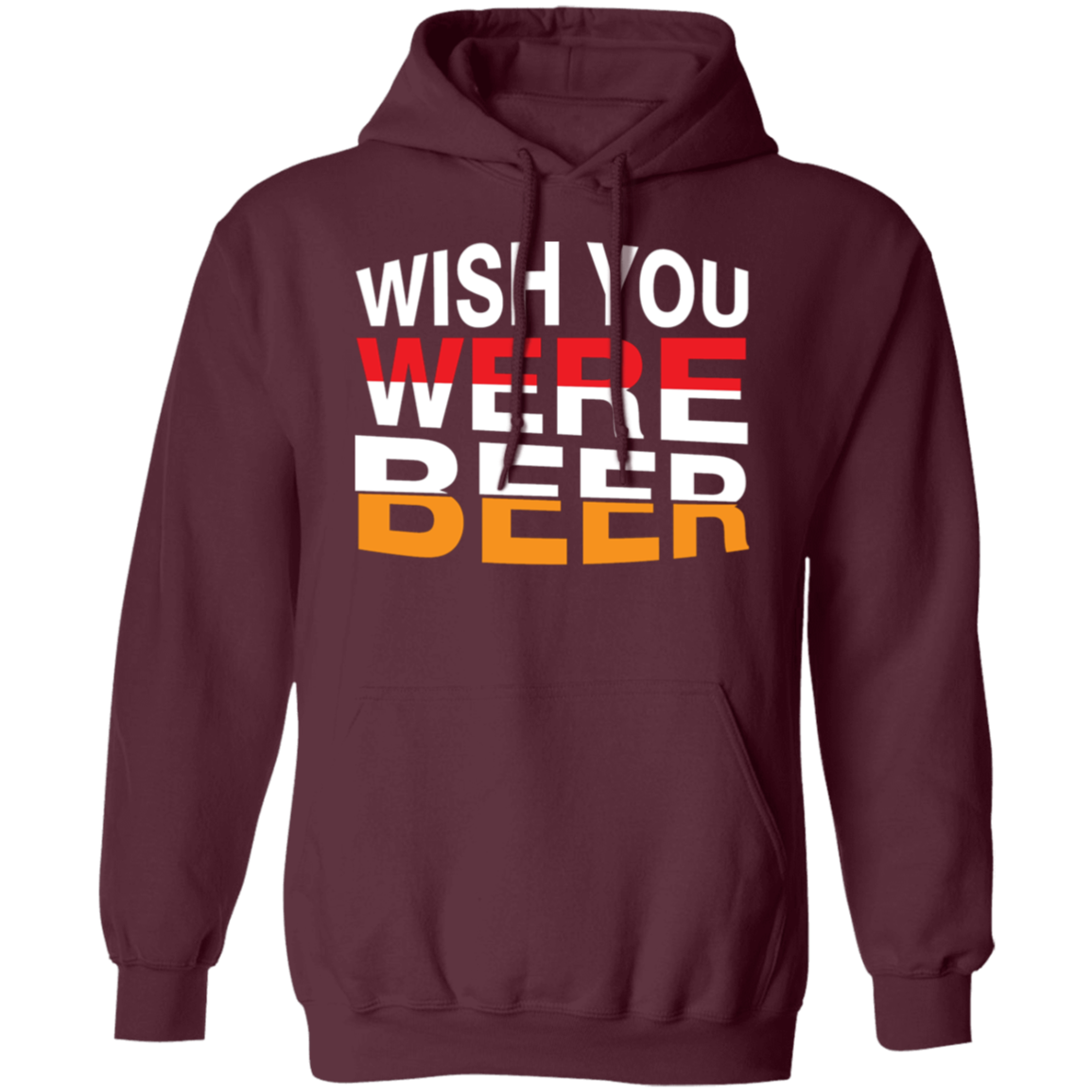 "Wish You Were Beer" Hoodie – Cozy & Comedic Wear for Beer Fans!