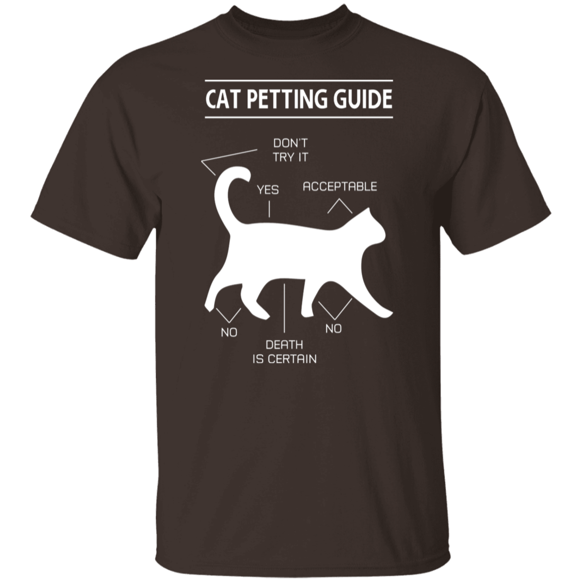 "Cat Petting Guide" T-Shirt – Master the Feline Touch!