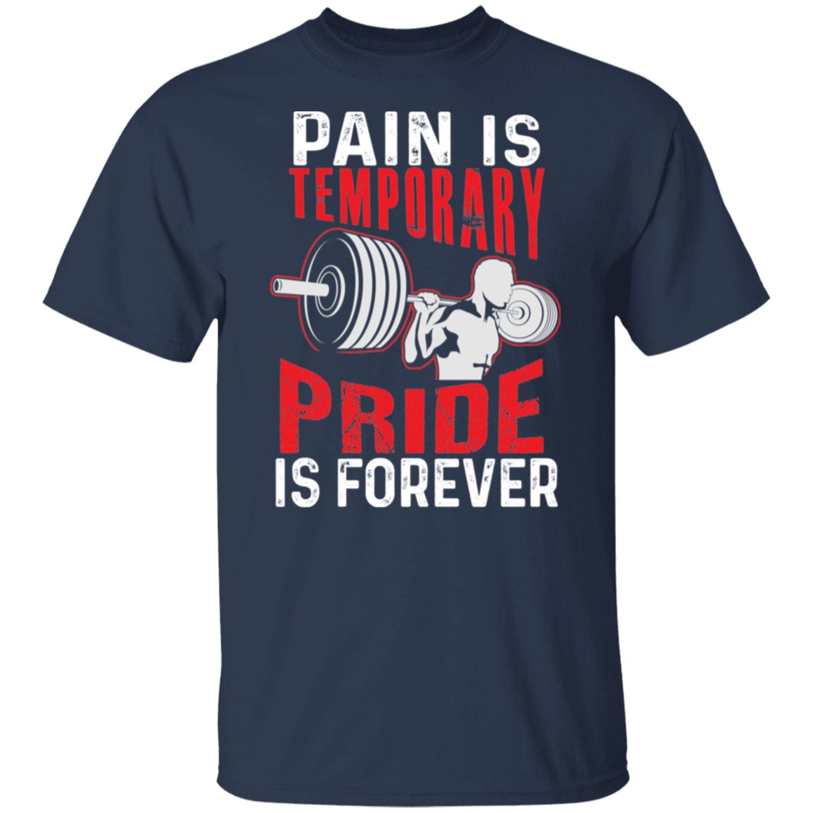 "Pain Is Temporary. Pride Is Forever." Fitness T-Shirt – Motivational Gym Shirt for Weight Lifters!