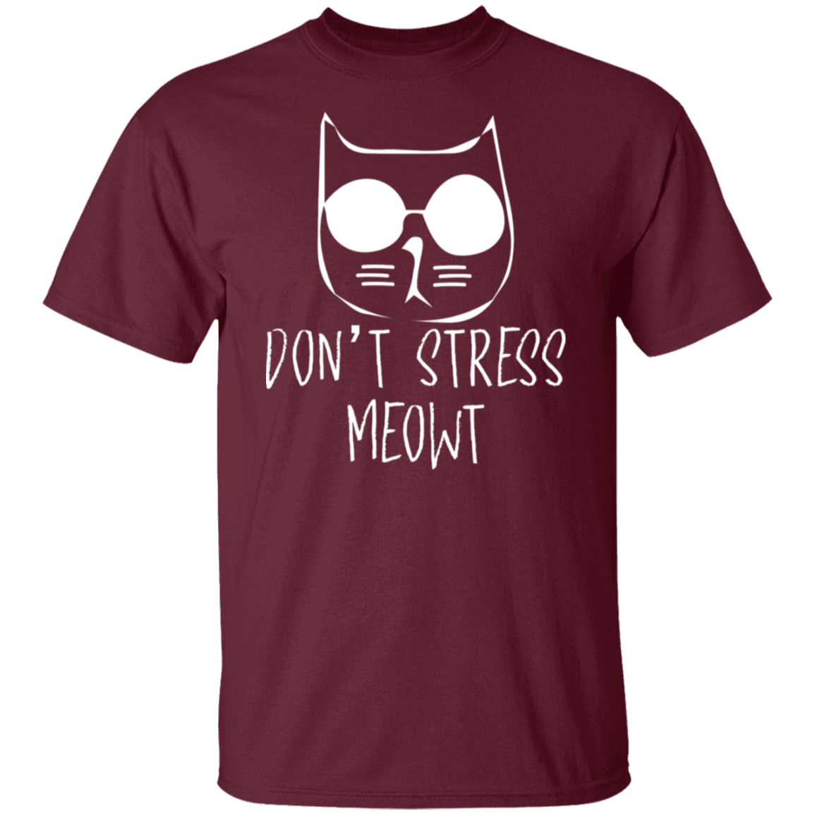 "Don't Stress Meowt" Cool Cat T-Shirt – Perfect for Cat Lovers, Cat Owners, & Cat Ladies!