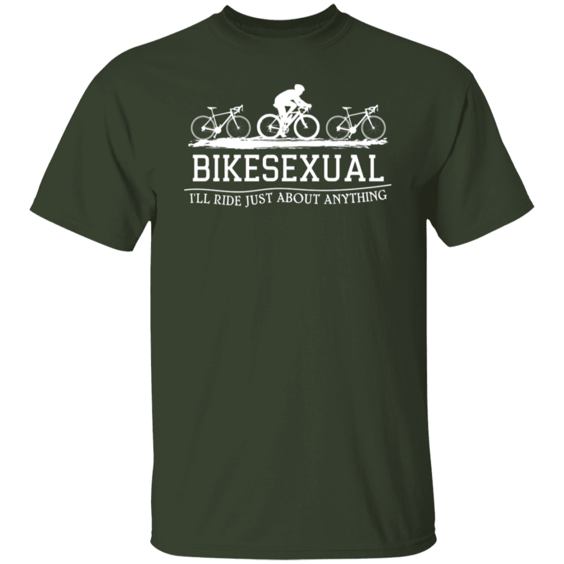 “Bikesexual” T-Shirt – Ride with A Sense of Humor! Funny Gift for Cyclists!