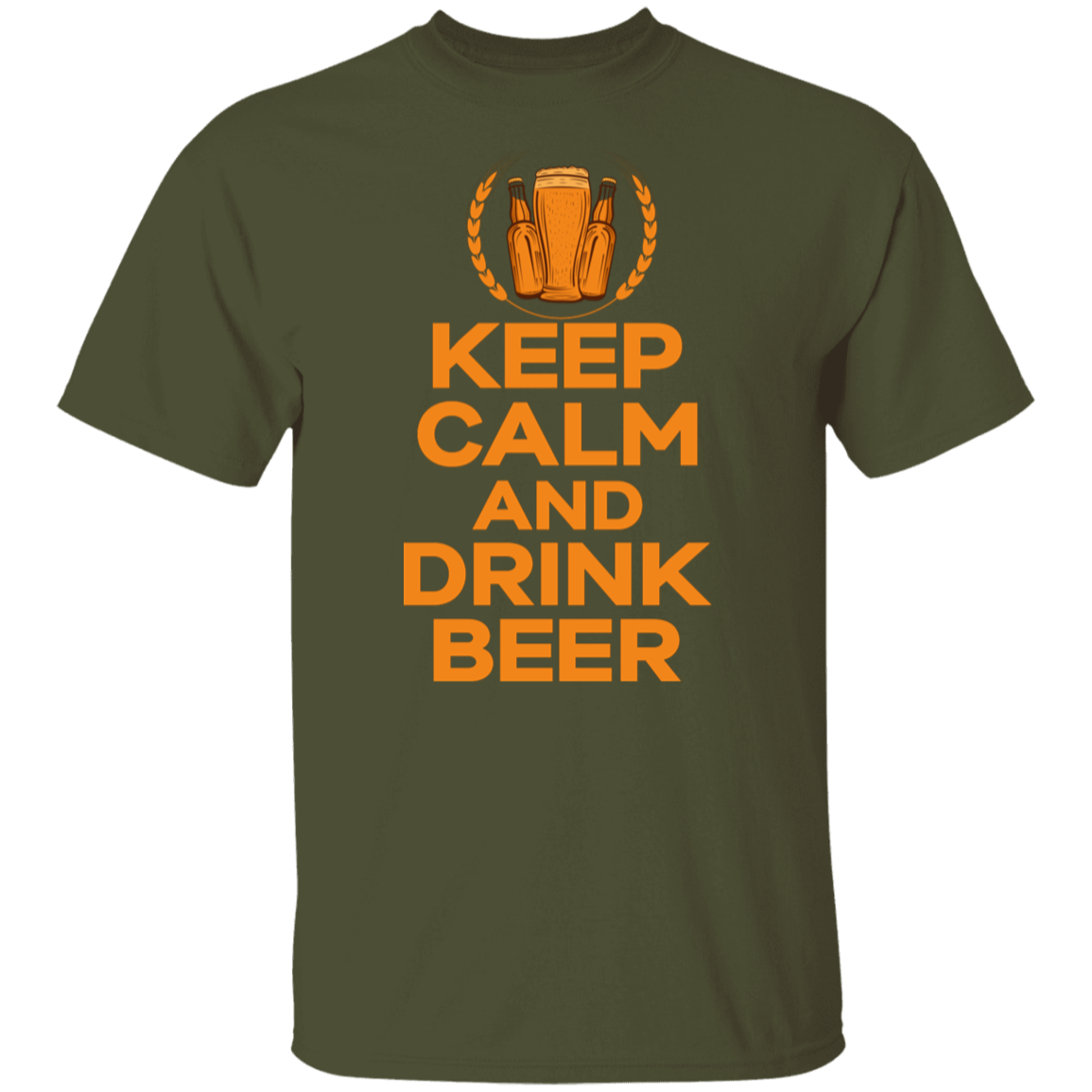 "Keep Calm And Drink Beer" T-Shirt – Perfect Apparel for Beer Enthusiasts and Happy Hour Lovers!