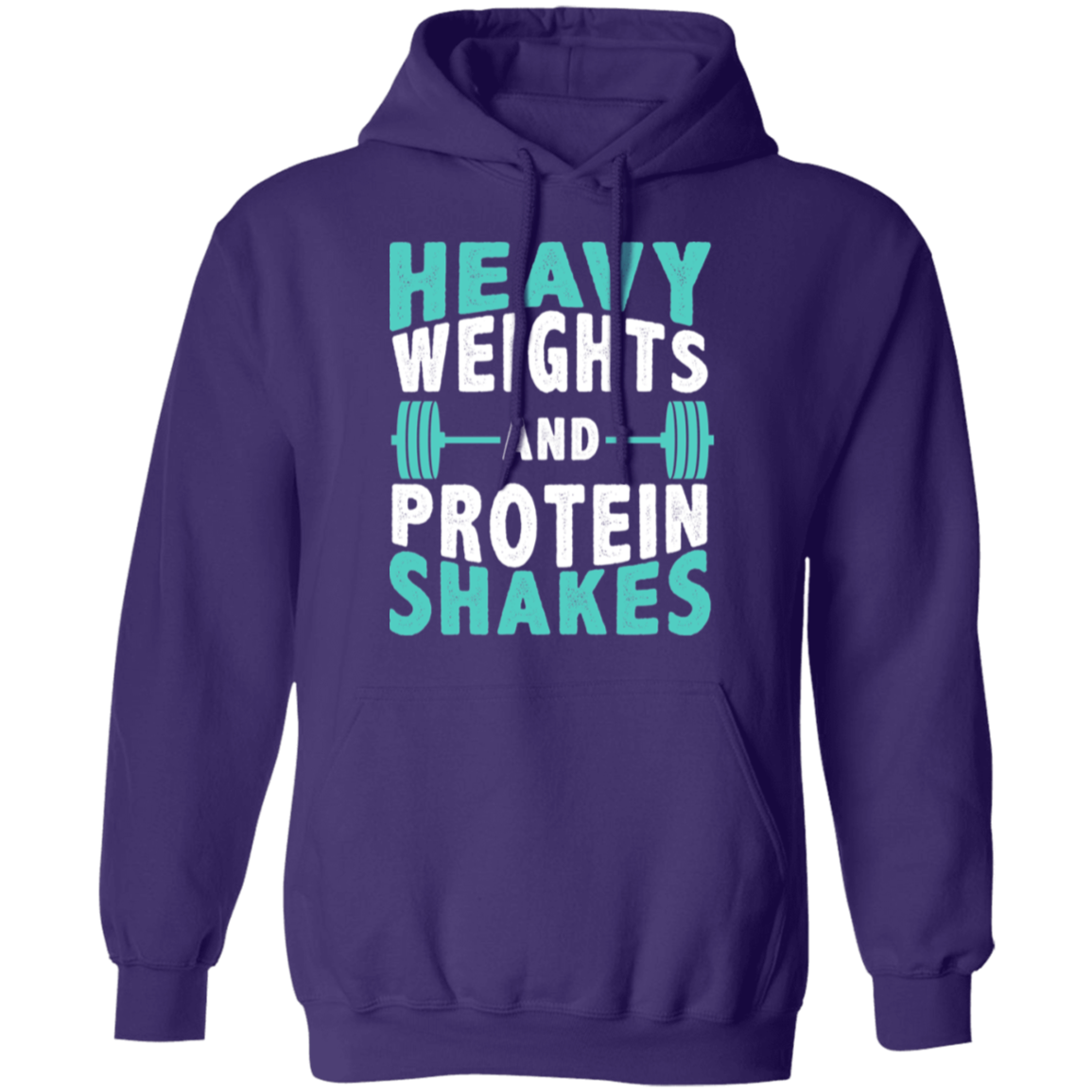 "Heavy Weights and Protein Shakes" Hoodie – Cozy and Motivational Gear for Fitness Enthusiasts!
