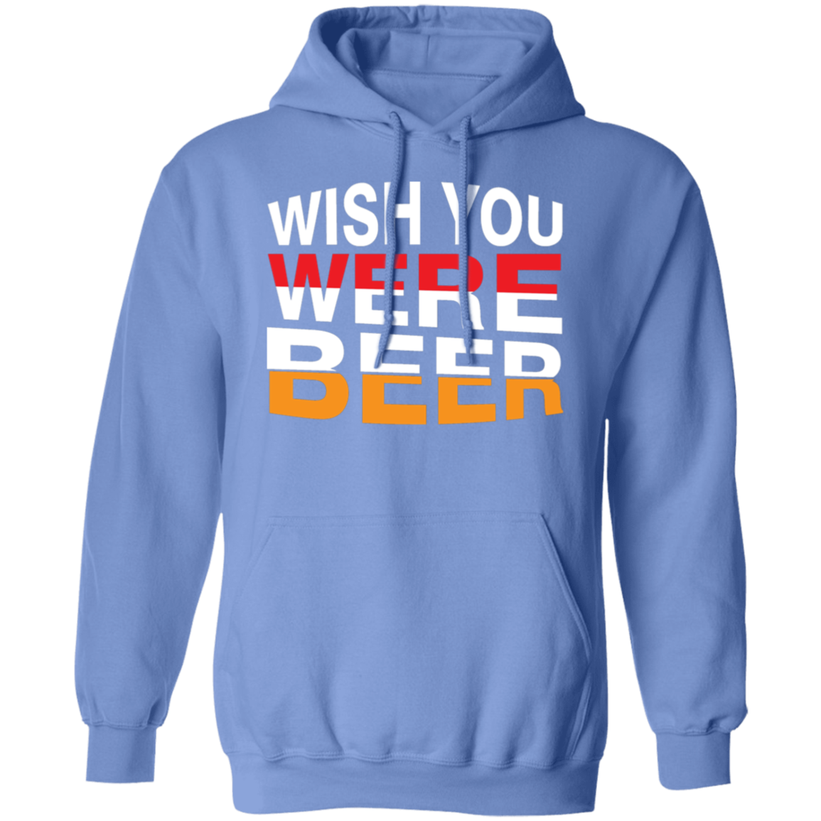 "Wish You Were Beer" Hoodie – Cozy & Comedic Wear for Beer Fans!