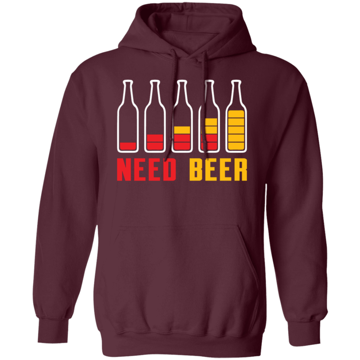 "Need Beer" Hoodie – Ideal for Beer Lovers, Happy Hour, and Alcohol Enthusiasts!