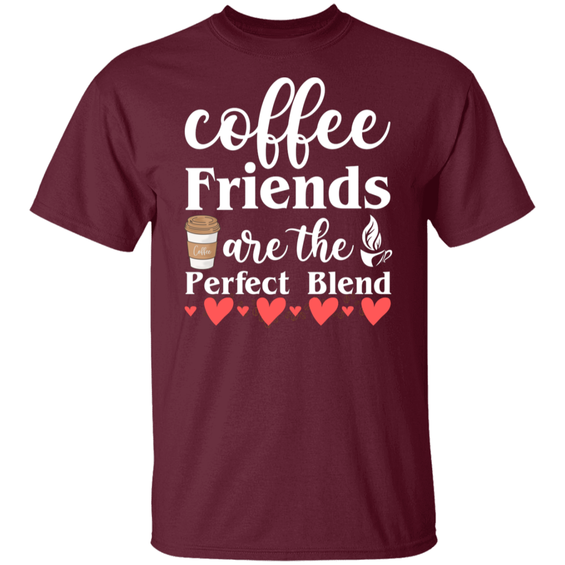 Perfect Blend Coffee Friends T-Shirt - Celebrate Friendship with Every Sip!