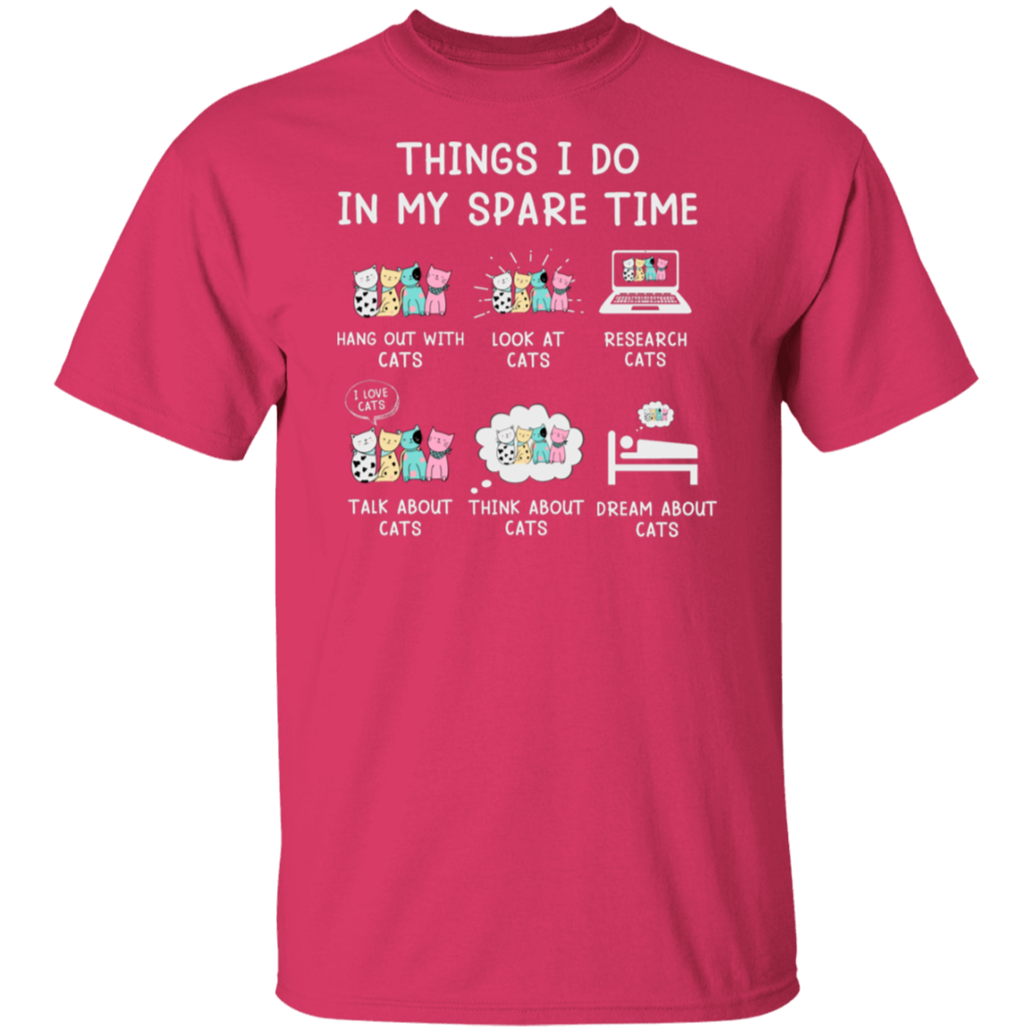 "Cat Lovers' Checklist" T-Shirt – Purrfect Attire for Your Feline Obsession!