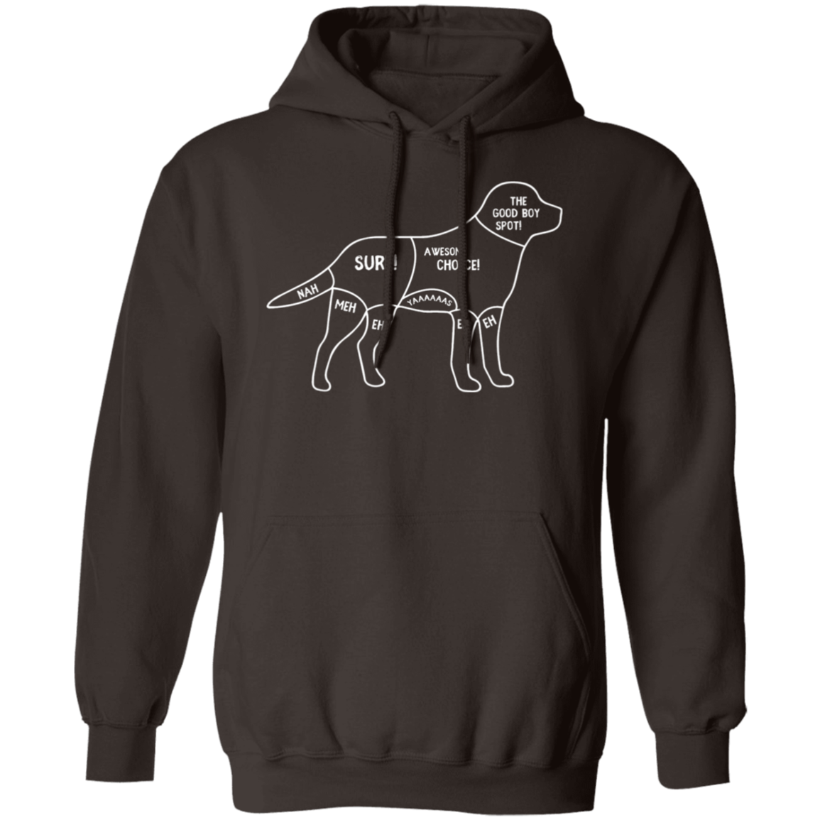 "Dog's Petting Guide" Hoodie: Stay Cozy, Pet Happily!