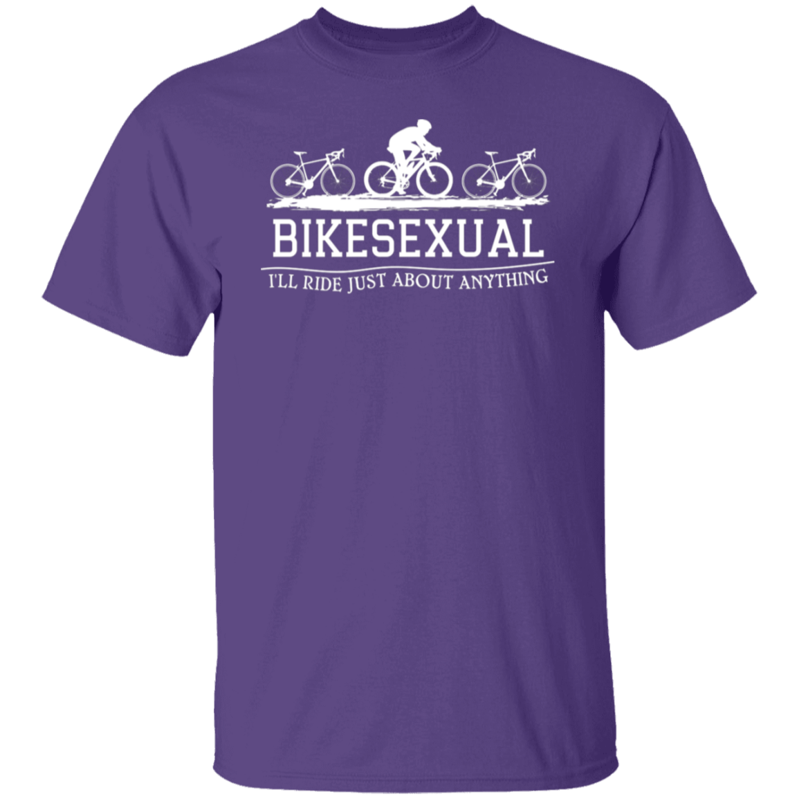 “Bikesexual” T-Shirt – Ride with A Sense of Humor! Funny Gift for Cyclists!