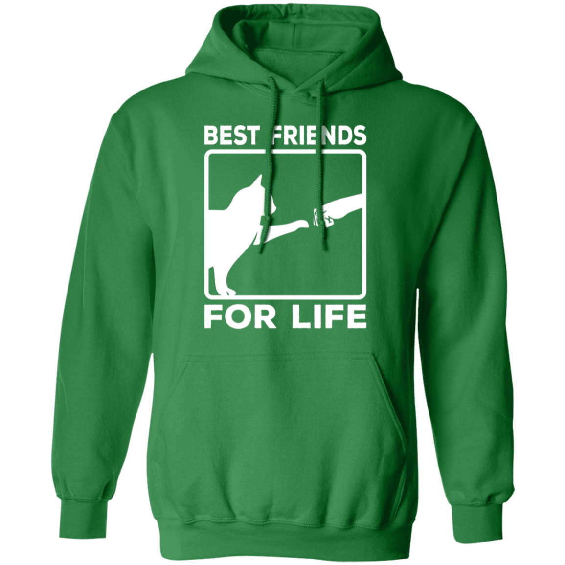 "Best Friends For Life" - Cat & Human Fist Bump Hoodie | Perfect for Cat Lovers & Pet Owners!