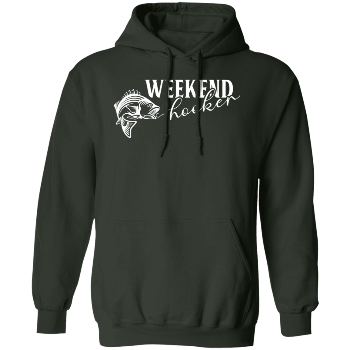 "Weekend Hooker" Fishing Hoodie – Cozy, Funny, and Perfect for Anglers!
