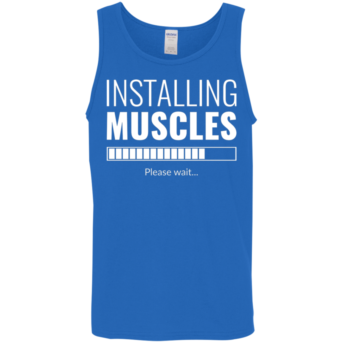 "Installing Muscles": Progressing Fitness Tank Top – Ideal for Gym Workouts!