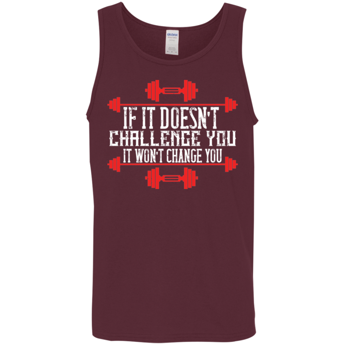 "Challenge Accepted" Tank Top: Embrace the Burn & Transform!