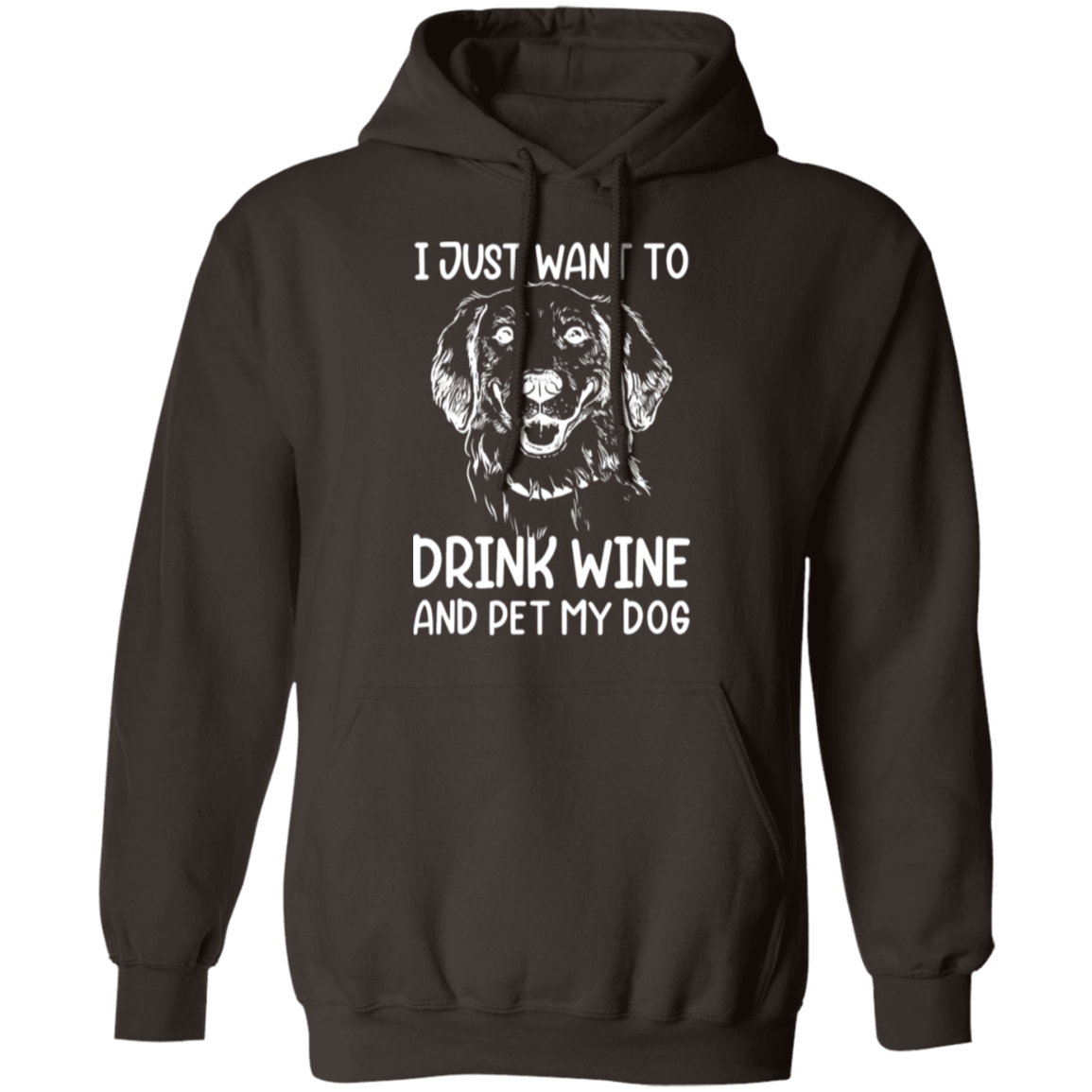 "Wine, Wag, and Unwind": Cozy Dog Lover’s Hoodie