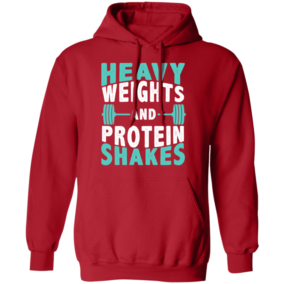 "Heavy Weights and Protein Shakes" Hoodie – Cozy and Motivational Gear for Fitness Enthusiasts!