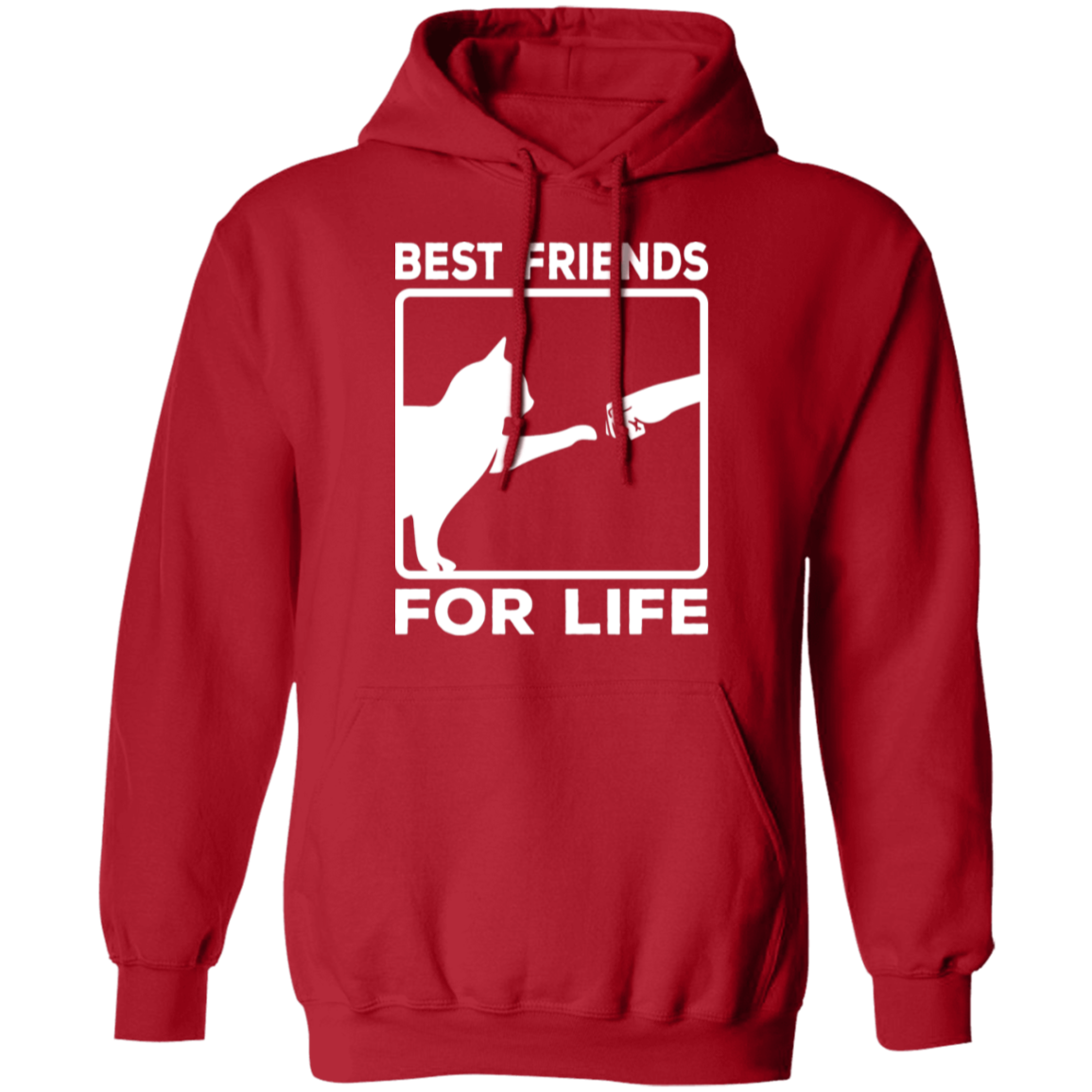 "Best Friends For Life" - Cat & Human Fist Bump Hoodie | Perfect for Cat Lovers & Pet Owners!