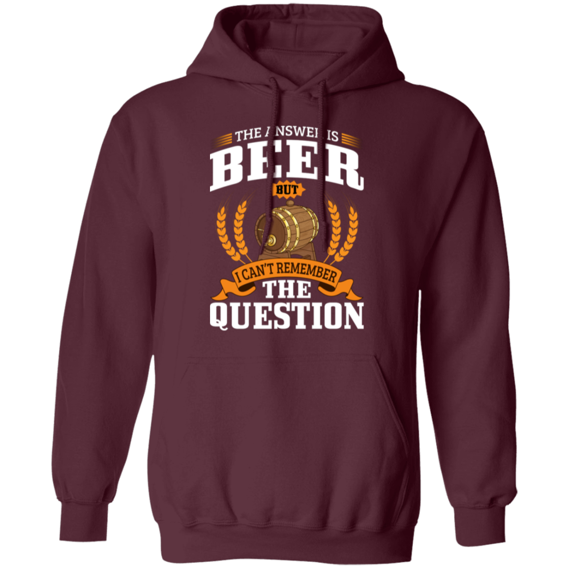 "The Answer Is Beer" Hoodie – Cozy and Fun for Beer Lovers and Happy Hour Fans!