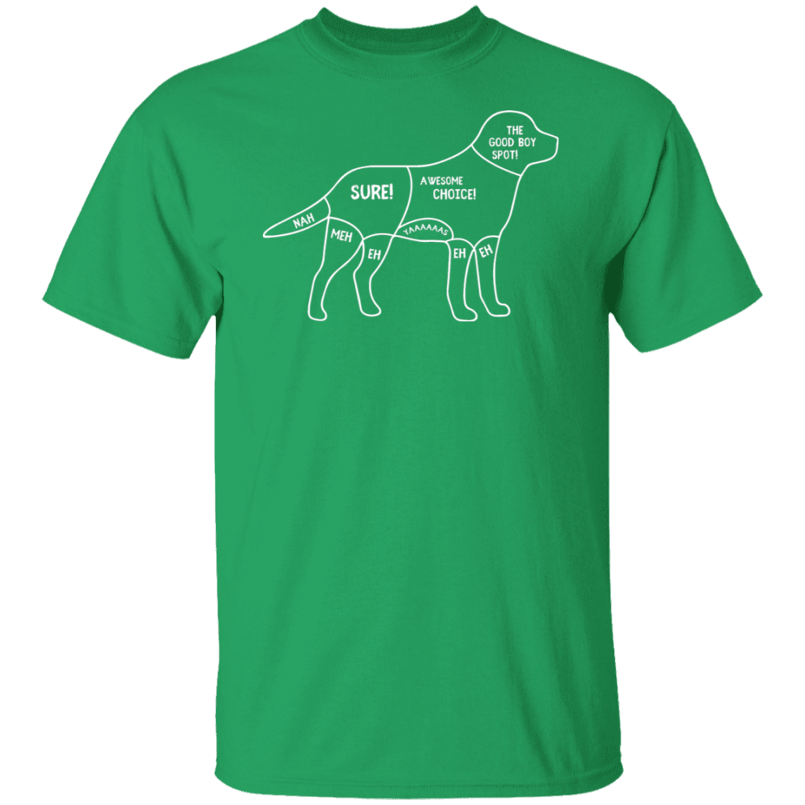 "Pup's Petting Guide" T-Shirt: Wear Your Dog's Favorite Spots!