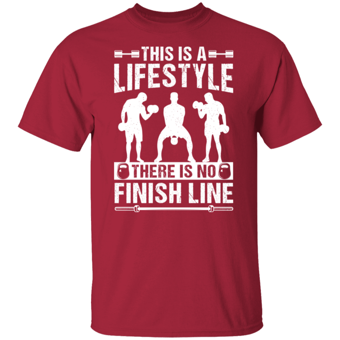"No Finish Line" Fitness T-Shirt - Embrace the Gym Lifestyle!